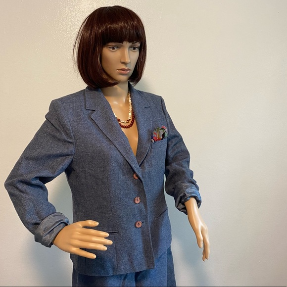 Vintage Country Suburbans Wool Skirt Suit Size Small - Picture 8 of 9